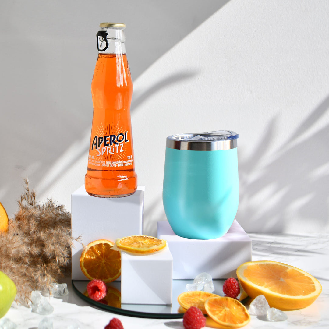 Geschenk-Set mit Becher + Wunschgravur inkl. Aperol Spritz – Tatify