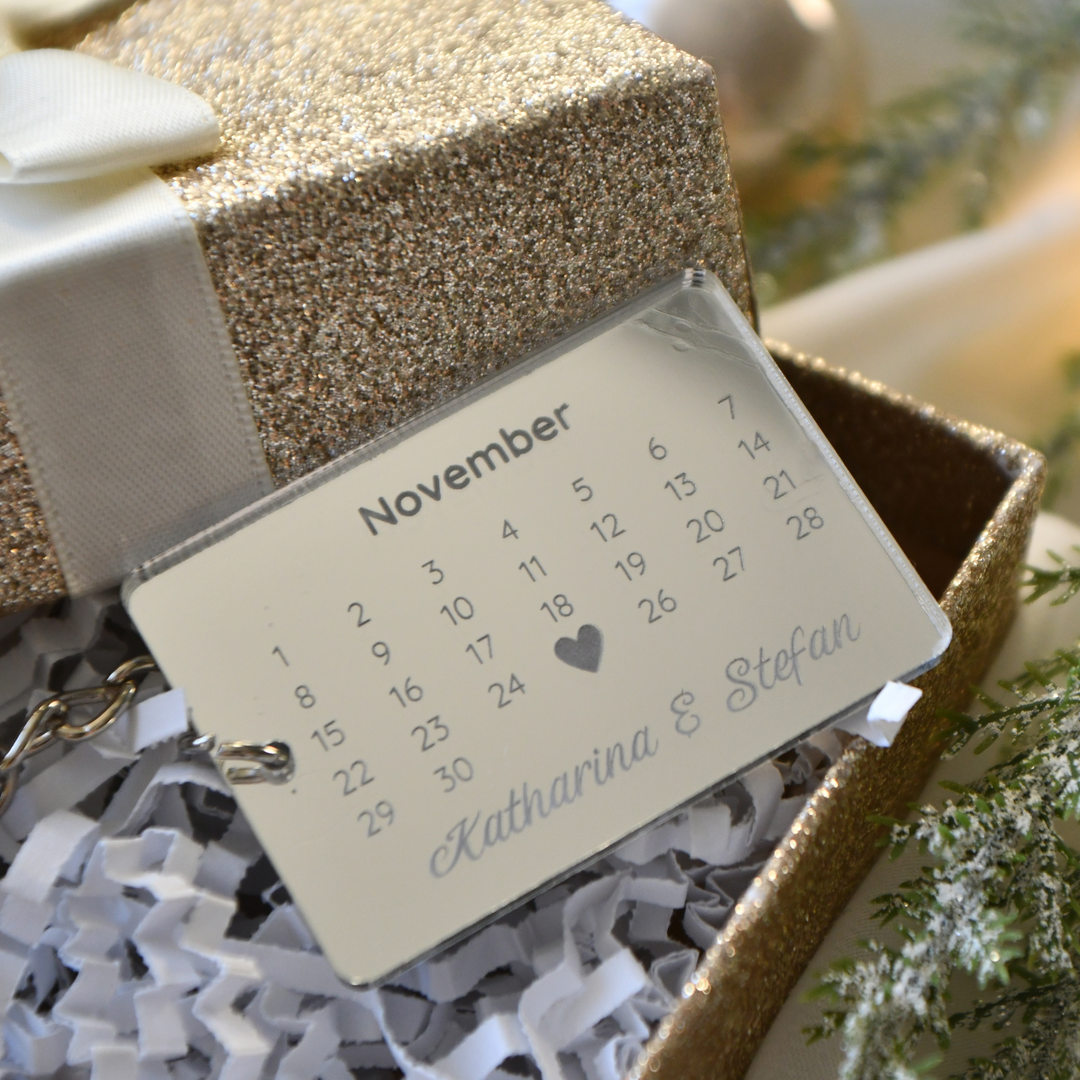 Schlüsselanhänger Kalender inkl. Personalisierung