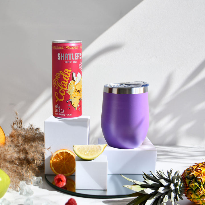 Geschenk-Set mit Becher + Wunschgravur inkl. Shatlers Piña Colada