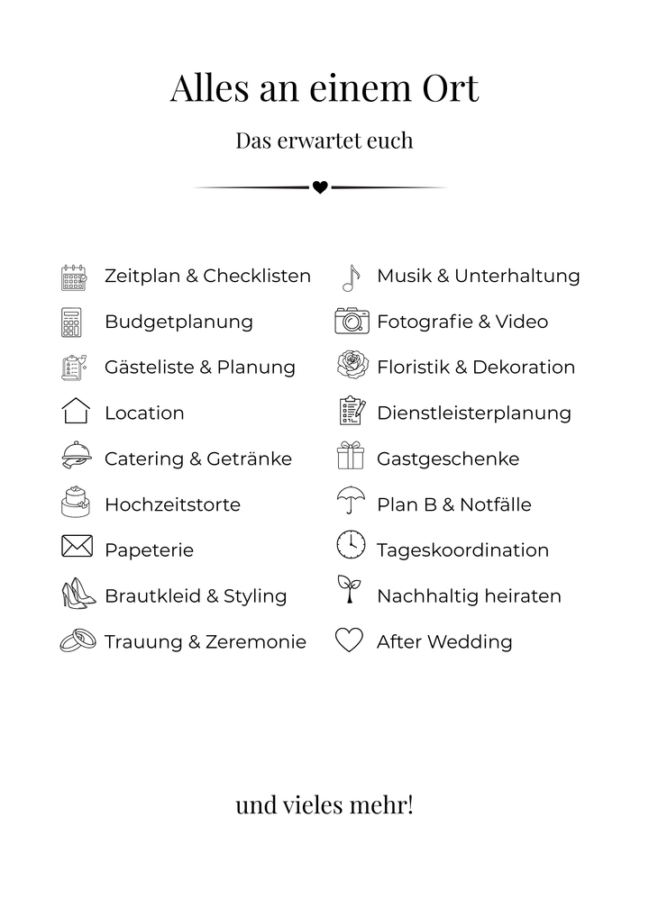 Der TATIFY Hochzeitsplaner