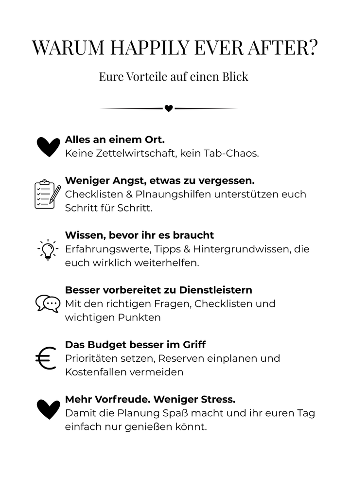 Der TATIFY Hochzeitsplaner