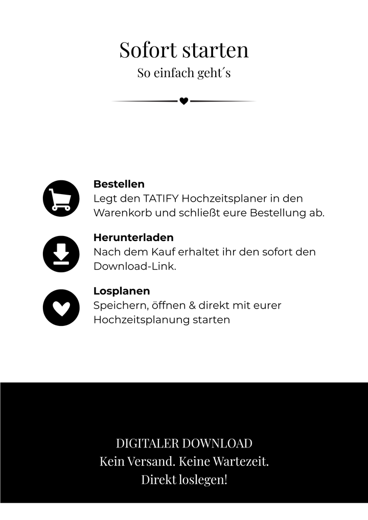Der TATIFY Hochzeitsplaner